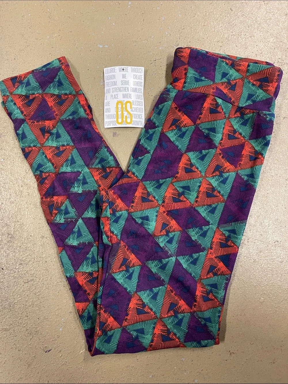 LuLaRoe New OS One Size Geometric Leggings NWT